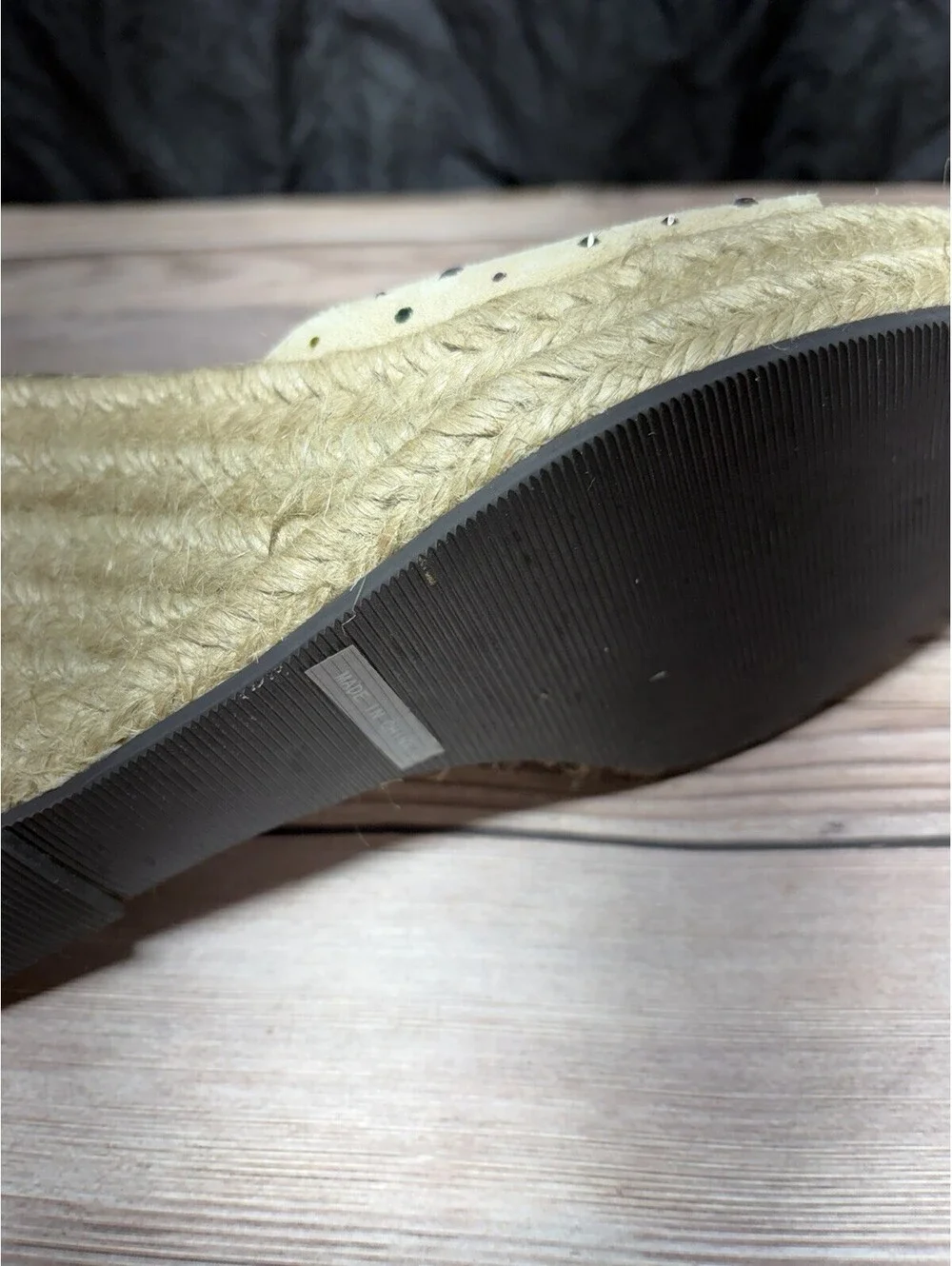 Guess by Marciano Tan suede wedge sandals With Gems Size 8